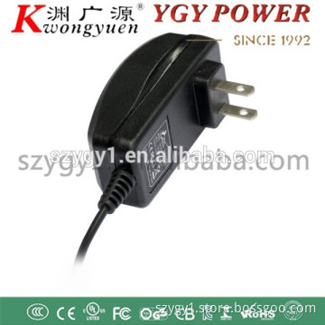 Portable Switching Power Supply for CCTV Cameras/LEDs with 12V/1A Output Standard and USA Plug